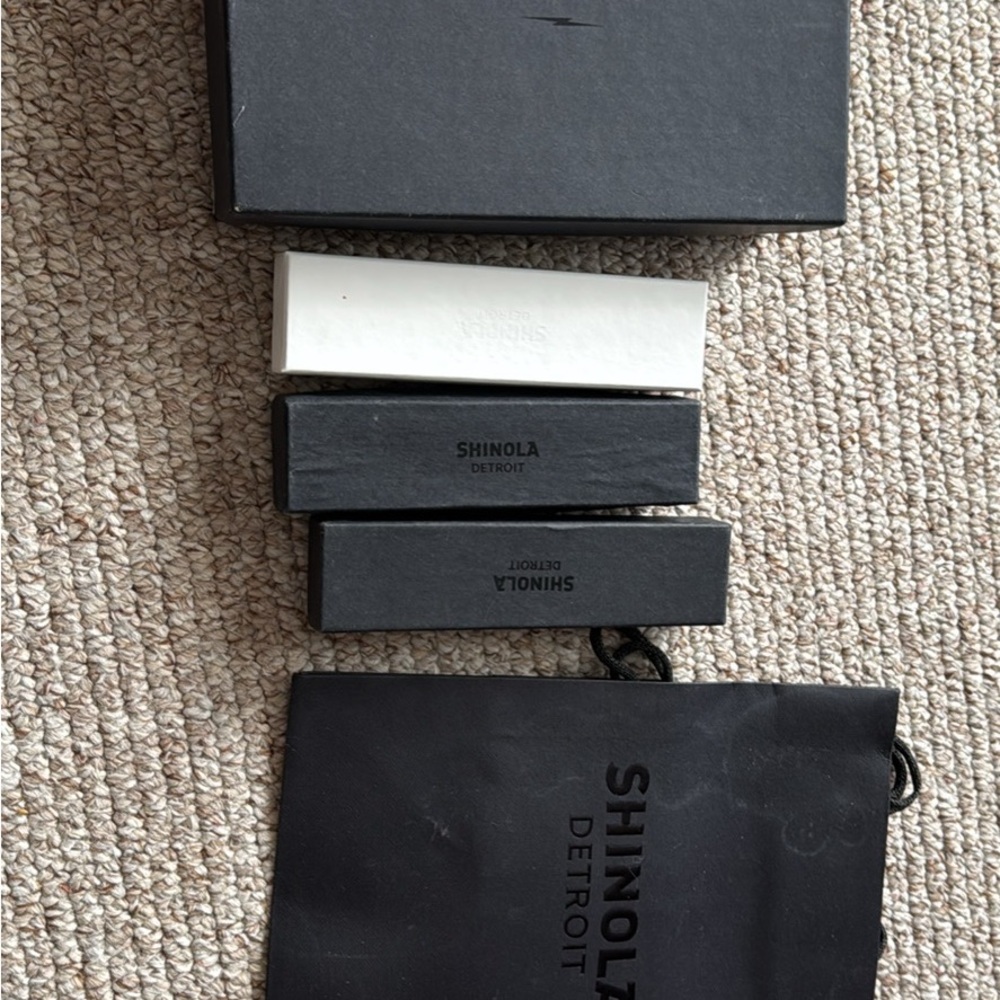 Shinola Detroit Watch Boxes - Black and White